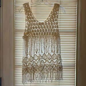 Boho Sheer Knitted Tank Top